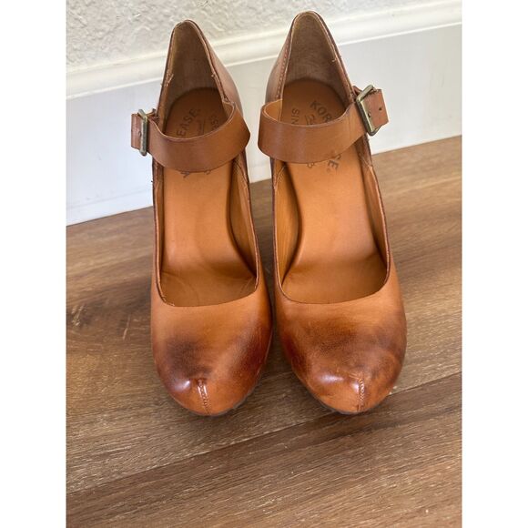 Kork-Ease Brown Leather Heels - Picture 3 of 7